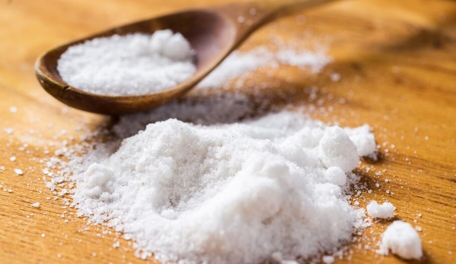 Swelling of the salt
